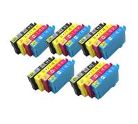 Cartucho de Tinta Compatible con Epson Expression Home XP-5105 XP-5100 Workforce WF-2860DWF WF-2865DWF 502XL(5set(20pcs))