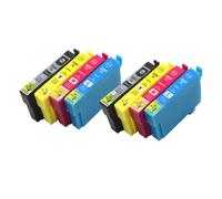 Cartucho de Tinta Compatible con Epson Expression Home XP-5105 XP-5100 Workforce WF-2860DWF WF-2865DWF 502XL(2set(8pcs))