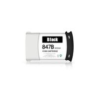 Cartucho de Tinta Compatible con H-/*P 847B for Impresora P-eWide XL 5000 5100 con depósito de Chip de Pigmento Estable(847B-BK)