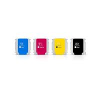 Cartucho de Tinta Compatible con HP 11 82 con Chips for Impresora Designjet 111 111R C4836A C4837A C4838A(1set-4PCS)