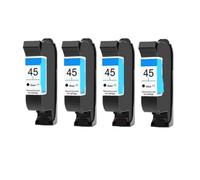 Cartucho de Tinta, Compatible con HP, 45 51645A Deskjet 710c | 870cxi, 930c, 950c, 720c, 815c, 832c, 820cxi, 830c, 850c, 980c, 880c, 890c(4 Black)