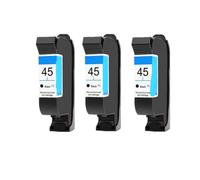Cartucho de Tinta, Compatible con HP, 45 51645A Deskjet 710c | 870cxi, 930c, 950c, 720c, 815c, 832c, 820cxi, 830c, 850c, 980c, 880c, 890c(3 Black)