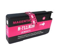 Cartucho de Tinta, Compatible con HP, 711 CZ130A CZ131A T120 | CZ132A CZ133A T520, BK 80ml, CMY 30ml, para impresora DesignJet(Magenta)