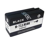 Cartucho de Tinta, Compatible con HP, 711 CZ130A CZ131A T120 | CZ132A CZ133A T520, BK 80ml, CMY 30ml, para impresora DesignJet(Black)