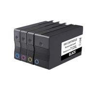 Cartucho de Tinta Compatible con HP 712 XL 712XL 712 para Impresora DesignJet T650 T630 T250 T230 T210(One Set)