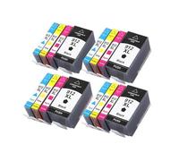 Cartucho De Tinta, Compatible con HP, 912 912XL for OfficeJet | Con Chip, Tinta Dye, Negro Magenta Cian Amarillo, 8010 8012 8013 8014 8015 8017 8018(4 SET)