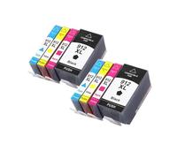 Cartucho De Tinta, Compatible con HP, 912 912XL for OfficeJet | Con Chip, Tinta Dye, Negro Magenta Cian Amarillo, 8010 8012 8013 8014 8015 8017 8018(2 SET)