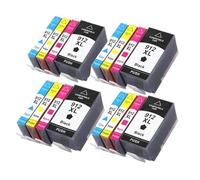 Cartucho de Tinta, Compatible con HP, 912 912XL OfficeJet 8020 | Negro magenta cian amarillo, tinta de colorante, 8022 8023 8024 8025 8026 8028 8010 8012 8013 8014(4 SET)