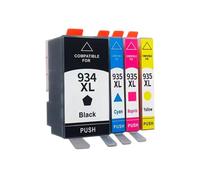 Cartucho de Tinta, Compatible con HP, 934XL 935XL 934 935 | Para impresora Officejet, Pro 6812 6830 6815 6835 6230 6820, negro cian magenta amarillo(1set)