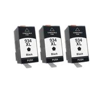 Cartucho de Tinta, Compatible con HP, 934XL 935XL | Officejet 6812 6815 Pro 6830 6835 6230, negro 55 ml, colores 15 ml cada uno, aprox. 350 páginas(BK 3PC)