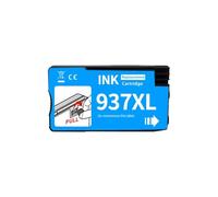 Cartucho de Tinta, Compatible con HP, 937 937E 937XL HP937 | Para OfficeJet 9100 9110 9120 9130, Pro 9122 9123 9125 9720 9730, 9110b 9117b 9120b 9130b(1PC Cyan)