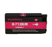 Cartucho de Tinta Compatible con HP DesignJet T210 T230 T250 T630 T650 712 XL 712XL 3ED71A 3ED67A(M 1PC)
