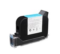 Cartucho de Tinta Compatible con Impresora de inyección de Tinta portátil para máquina de codificación de Etiquetas de código de Barras con Fecha de producción(1xBlue-12.7mm)