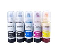 Cartucho de Tinta Compatible con Impresora Ecotank L3150 L3110 104 502 512 504 ET 2700 ET2750 ET 3700 ET 2711(5pcs)