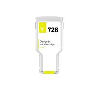 Cartucho de Tinta, Compatible con Impresora HP 728 HP728XXL Designjet T730 T830, Juego de 4 Colores de 300ML Compatible con 728(1-Y)