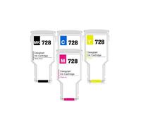 Cartucho de Tinta, Compatible con Impresora HP 728 HP728XXL Designjet T730 T830, Juego de 4 Colores de 300ML Compatible con 728(1-Color Set)