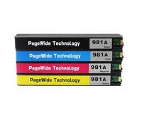 Cartucho de Tinta Compatible con impresoras HP 981 y 981A Color for impresoras P/geWide Enterprise 556xh/dn/586dn/f/z/E58650dn/MFP E55650(1 Set)