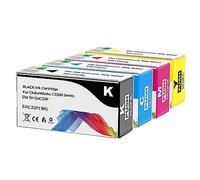 Cartucho de tinta compatible con SJIC22P Pigment Recambio para Epson TM-C3500 Color Works C3500 C3510 C3520 Printer (4Pack)