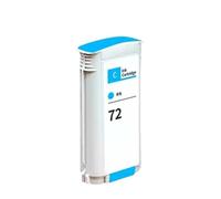 Cartucho de Tinta Compatible de 130 ml for HP72 (72) con Chip, Compatible con impresoras T790, T610, T620, T770, T795, T1100, T1120, T1200 y T1300.(Cyan)