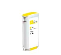 Cartucho de Tinta Compatible de 130 ml for HP72 (72) con Chip, Compatible con impresoras T790, T610, T620, T770, T795, T1100, T1120, T1200 y T1300.(Yellow)