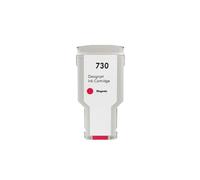 Cartucho de Tinta Compatible de 300 ml for HP 730 for impresoras HP DesignJet T1600, T1600dr, T1700, T1700dr, T2600, T2600dr, P2V68A, P2V69A y P2V70A(1PC Magenta)