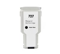 Cartucho de Tinta Compatible de 300ml para impresoras HP727XL diseñado para impresoras DesignJet T920 T930 T1500 T1530 T2500 T2530(Matte Black 300ml)