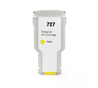 Cartucho de Tinta Compatible de 300ml para impresoras HP727XL diseñado para impresoras DesignJet T920 T930 T1500 T1530 T2500 T2530(Yellow 300ml)
