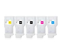 Cartucho de Tinta Compatible de 5 Colores para PFI-8120 PFI-8320 Recargable sin Chip para TM5200 TM5300 TM5205 TM5305