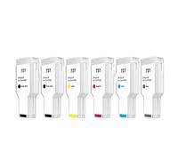 Cartucho de tinta compatible de 6 piezas Conjunto de cartucho de tinta compatible con tinta completa para DesignJet T920 T1500 T2500 T930 T1530 T2530 Las impresoras funciona con 727 727xl Modelos