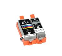 Cartucho de Tinta Compatible del Color de BCI19BK BCI19C BCI19 para PIXUS IP100 IP110 MINI360(One Set)
