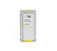 Cartucho de Tinta Compatible for 728 for HP728 for Impresora DesignJet T830 T730 F9J67A F9J66A F9J65A(130ml Yellow)
