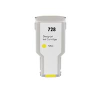 Cartucho de Tinta Compatible for 728 for HP728 for Impresora DesignJet T830 T730 F9J67A F9J66A F9J65A(300ml Yellow)