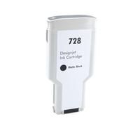 Cartucho de Tinta Compatible for HP 728 728XL for impresoras DesignJet T730 T830 HP728 F9J68A F9J67A F9J66A(Mattle Black-300ML)