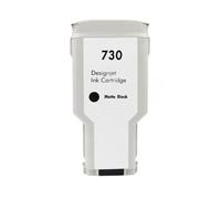 Cartucho de Tinta Compatible HP730 para DesignJet T1600 T1600dr T1700 T1700dr T2600 T2600dr Capacidad Total de Tinta(1PCS MBK)