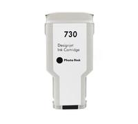 Cartucho de Tinta Compatible HP730 para DesignJet T1600 T1600dr T1700 T1700dr T2600 T2600dr Capacidad Total de Tinta(1PCS PBK)