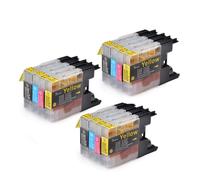 Cartucho de Tinta Compatible LC12 LC40 LC71 LC73 LC75 LC400 LC1220 LC1240 for B-Rother MFC-J6910CDW J6710CDW J840N(3set 12colors)