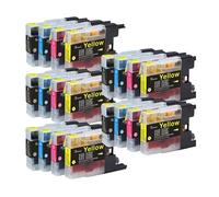 Cartucho de Tinta Compatible LC1240 LC1280, Compatible con Impresora Brother MFC J6510DW J6710 J6910DW J6710DW J430W J5910DW J625DW(5SET)