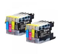 Cartucho de Tinta Compatible LC1280 LC1240 LC1220 para MFC-J280W J430W J435W J5910DW J625DW J6510DW J6910DW DCP-J725DW(2SET)