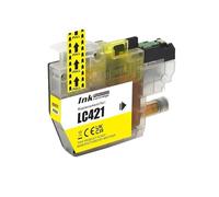 Cartucho de Tinta Compatible LC421 LC 421 for Impresora B-Rother DCP-J1050DW,DCP-J1140DW,DCP-J1800DW,MFC-J1010DW(1PCS Yellow)