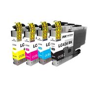 Cartucho de Tinta Compatible LC434 de la Capacidad estándar para la impresión de Chorro de Tinta del Color de la Impresora DCP-J1200W(1 Set (4PCS))