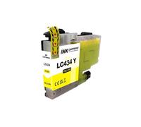 Cartucho de Tinta Compatible LC434 de la Capacidad estándar para la impresión de Chorro de Tinta del Color de la Impresora DCP-J1200W(1PCS Yellow)