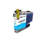 Cartucho de Tinta Compatible LC434 de la Capacidad estándar para la impresión de Chorro de Tinta del Color de la Impresora DCP-J1200W(1PCS Cyan)