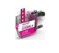 Cartucho de Tinta Compatible LC436XL for Impresora B-Rother MFC-J4340DW J4440DW J4540DW J5855DW J5955DW J6555DW J6955DW J6957DW(1 Magenta)
