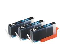 Cartucho de Tinta Compatible para 364 364XL para Impresora Photosmart 6525 7510 7515 7520 B010a B110a B110c B110e(3PCS Cyan)