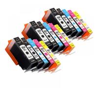 Cartucho de Tinta Compatible para 364xl 364 364xl para Photosmart 6525 7510 7515 7520 B010A B110A B110C B110E B111A Impresora(3SET 15PCS)