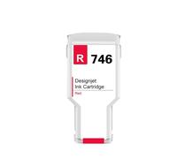 Cartucho de Tinta Compatible para 746 P2V82A P2V83A P2V80A P2V78A para impresoras de Gran Formato DesignJet Z6 y Z9(HP-746-R-300ML)