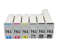 Cartucho de Tinta Compatible para 761 DesignJet T7100 T7200 Impresoras(HP761Cyan 400ML)
