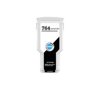 Cartucho de Tinta Compatible para 764 para la Impresora DesignJet T3500 con Tinte de Color de Color vívido Solución de Tinta de reproducción de Pigmento(HP764 -MBK- 300ML)