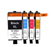 Cartucho de Tinta Compatible para HP903XL 907XL para Officejet Pro 6960 Series 6961 6963 6964 6965 6966 6968 6970 6971 6974 6975 6976 6978 6979(One Set 4colors)