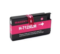 Cartucho de Tinta Compatible para Impresora de inyección de Tinta DesignJet T210 T230 T250 T650 T630, 712 XL, 712XL, 3ED71A, 3ED67A(1PCS Magenta)